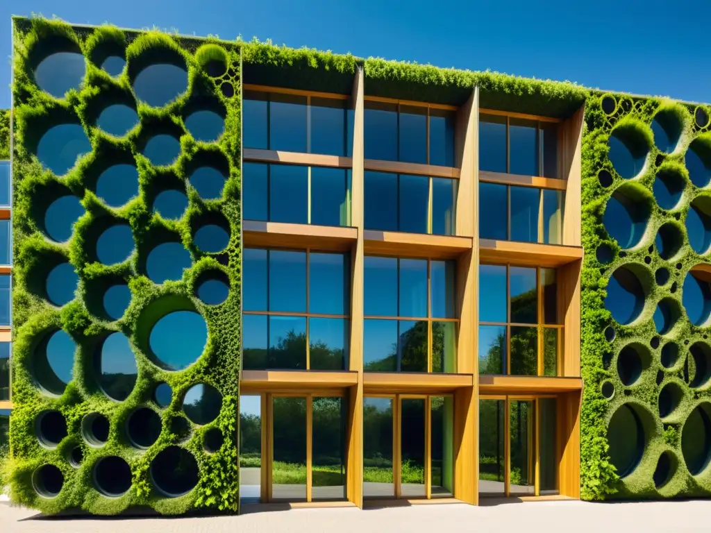 Arquitectura sostenible integra algas en un diseño fascinante, en armonía con la naturaleza