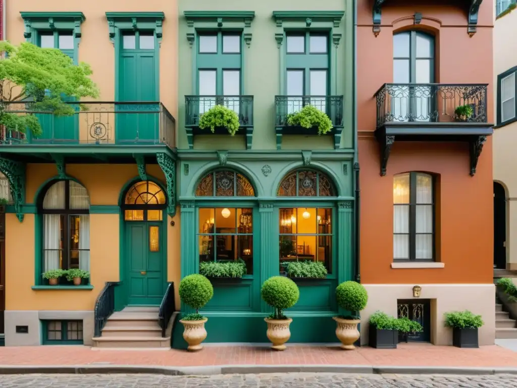 Un barrio histórico con arquitectura centenaria, calles empedradas y fachadas coloridas