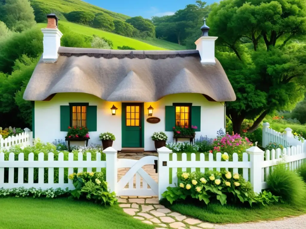 Bienvenidos a este acogedor cottage de estilo vintage en la arquitectura, rodeado de naturaleza exuberante y flores silvestres