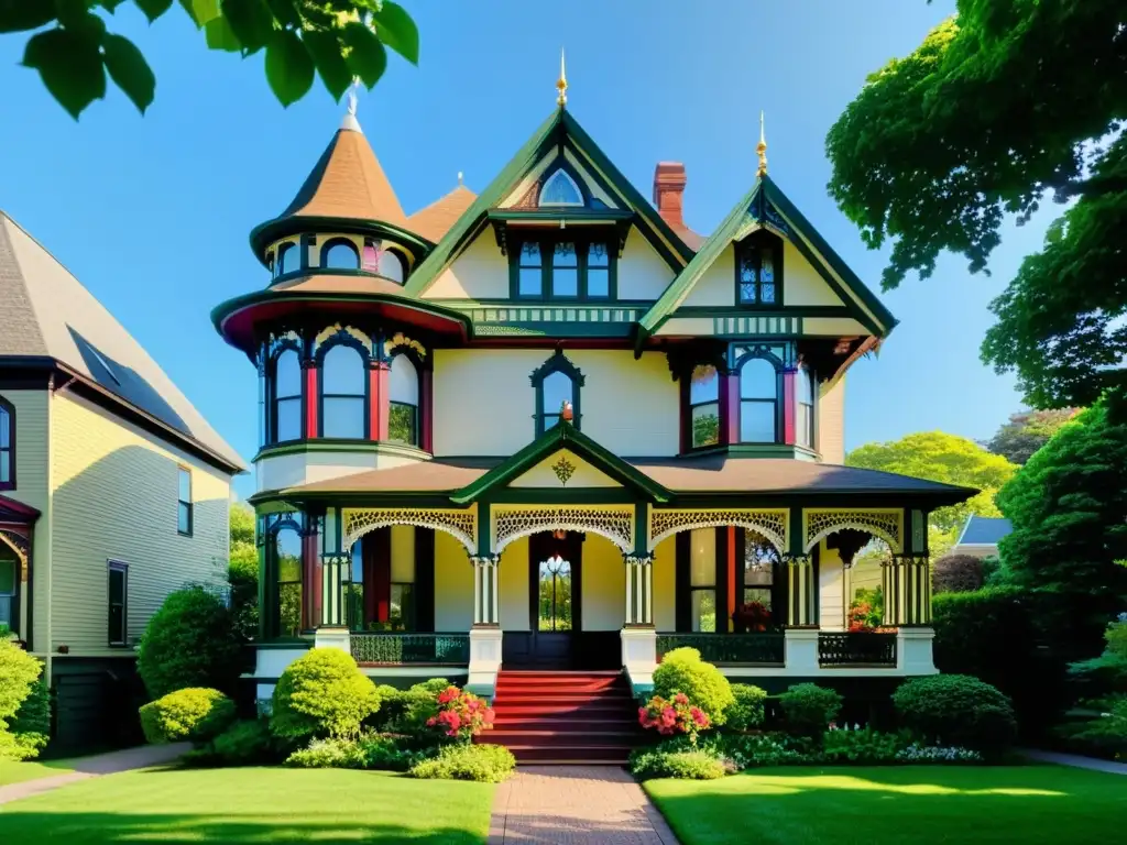 Una casa victoriana perfectamente conservada en un exuberante jardín