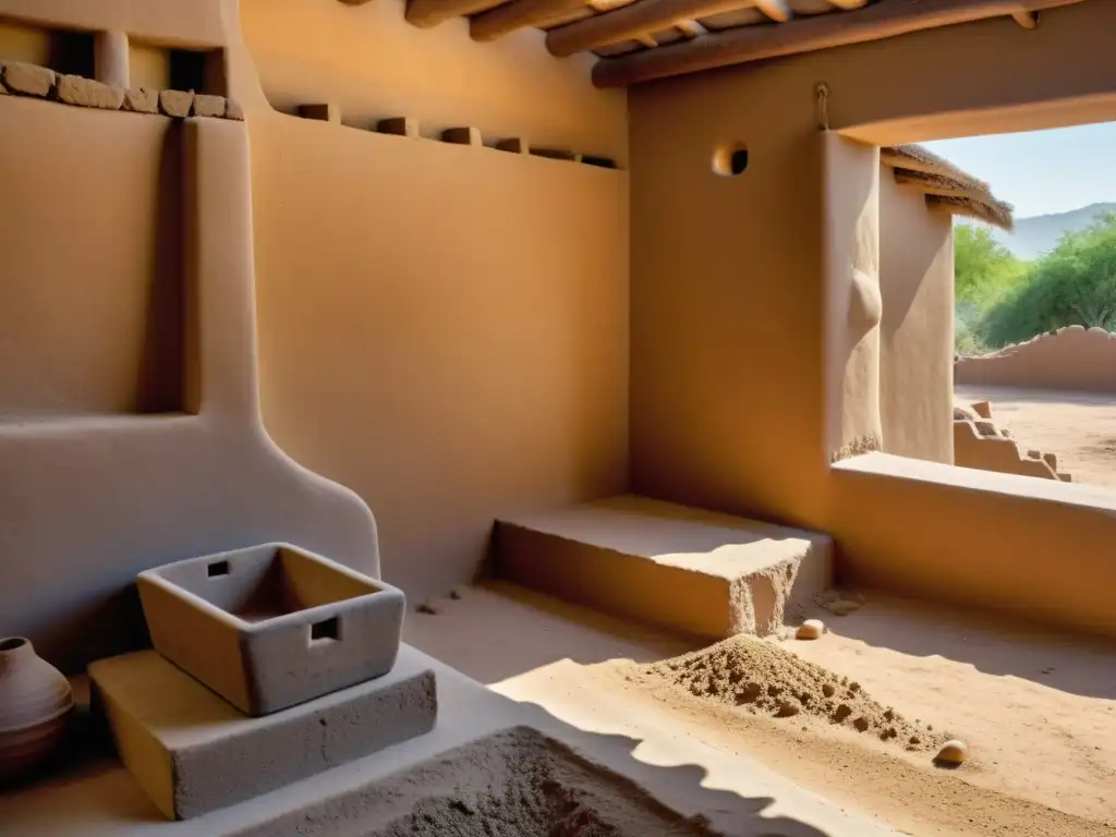 Construcción de casa de adobe con materiales bioconstrucción edificaciones sostenibles