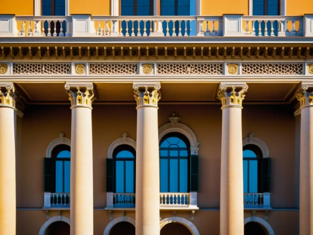 Detallada fotografía vintage del Palazzo Te en Mantua, Italia, resaltando el legado arquitectónico de Giulio Romano