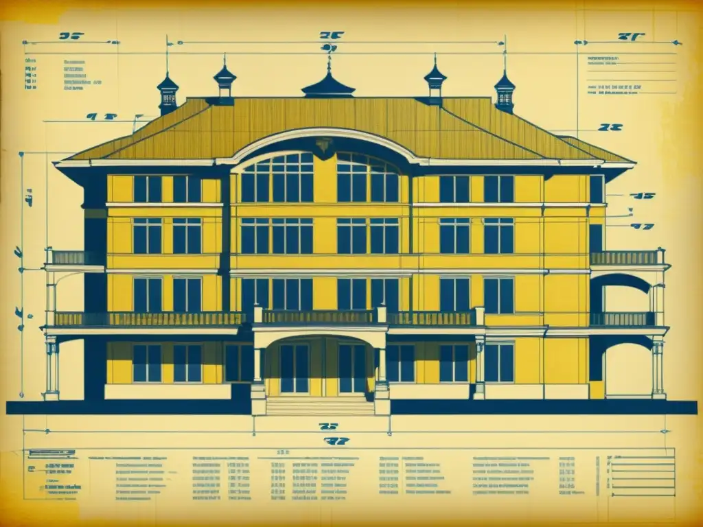 Detallado diseño arquitectónico vintage con aplicaciones prácticas de impresión 3D