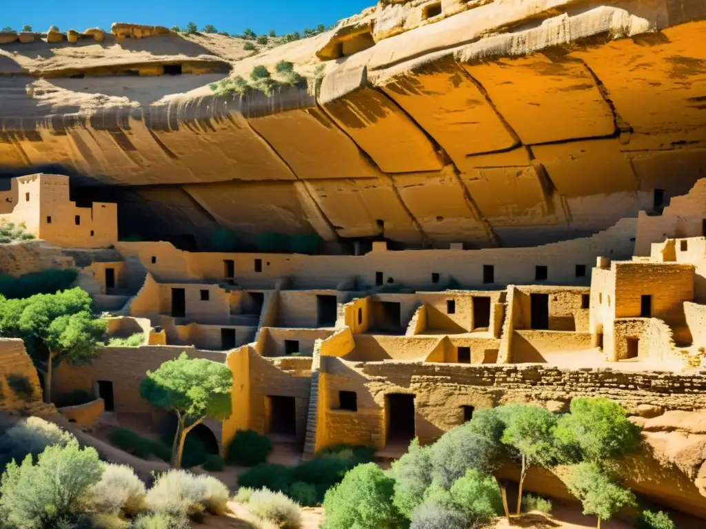 Detalle de la arquitectura de civilizaciones desaparecidas en Mesa Verde, con misterio y significado histórico