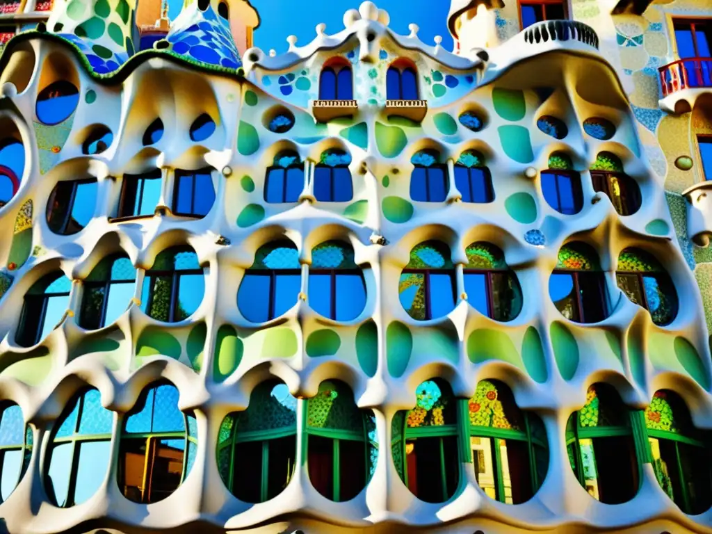 Detalle del modernismo catalán en el interior de la Casa Batlló, evocando el interiorismo actual y la visión vanguardista de Gaudí