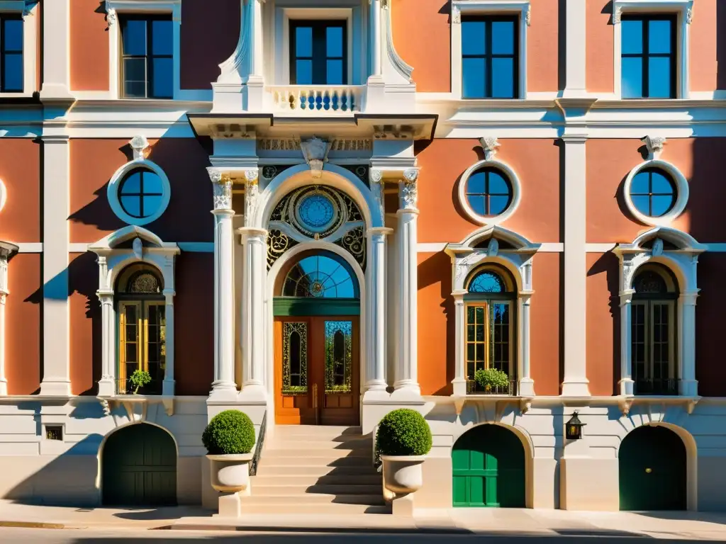 Edificio histórico restaurado con avances tecnológicos en arquitectura histórica, detalles arquitectónicos impresionantes y encanto atemporal