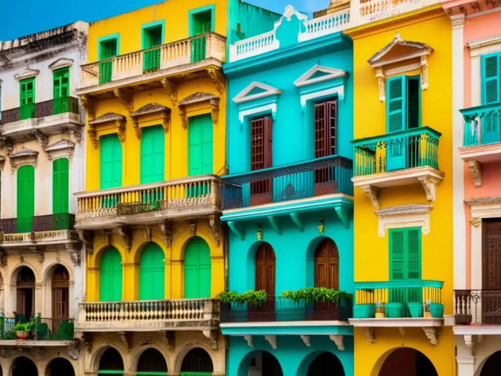 Una escena atemporal en La Habana: calles empedradas, fachadas coloridas, balcones de hierro forjado y una atmósfera vibrante