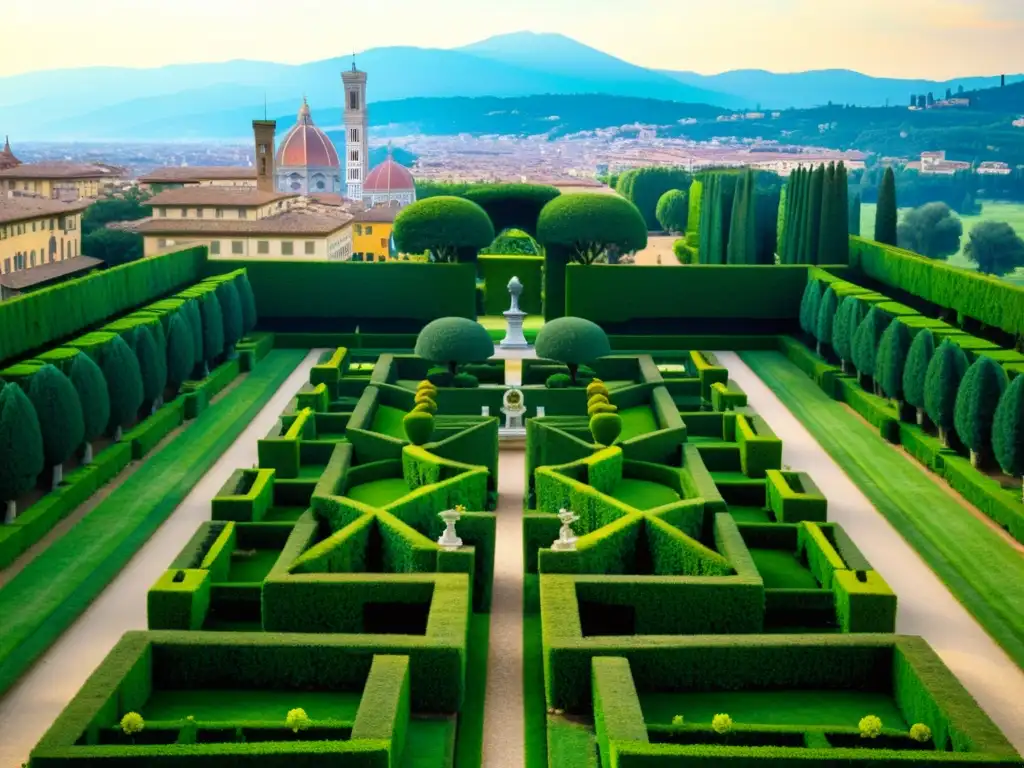 Espléndida imagen en 8k de los Jardines de Boboli en Florencia, Italia