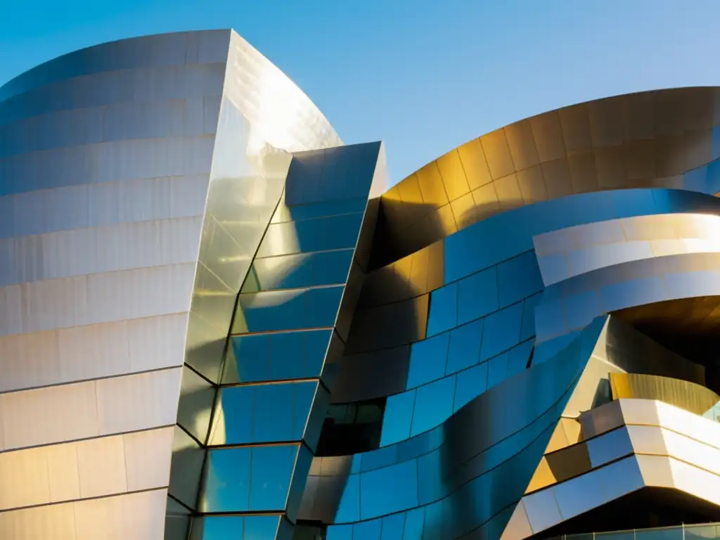 Fotografía vintage del exterior del Museo Guggenheim Bilbao, destacando su innovación en arquitectura deconstructivista