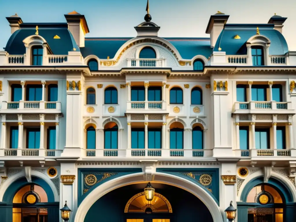 Foto vintage de un edificio histórico con sistemas inteligentes, conservando su estilo arquitectónico