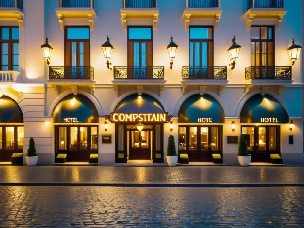 Boutique hotel de lujo en ciudad cosmopolita Hermoso hotel boutique con diseño arquitectónico cosmopolita en una ciudad bulliciosa