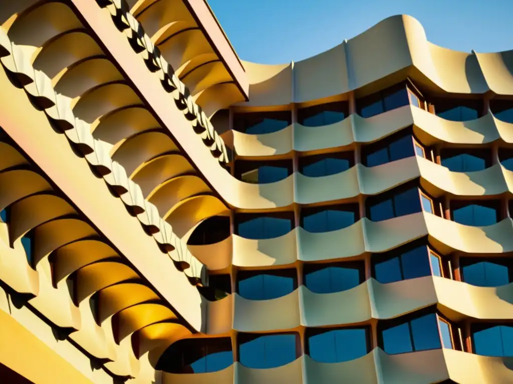 Hotel Marqués de Riscal, arquitectura modernista icónica en vintage filtro, bañada por cálida luz del sol