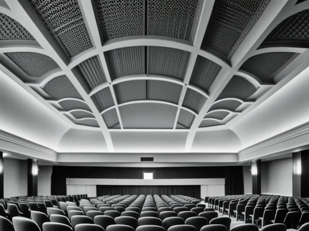 Imagen de un auditorio histórico con diseño acústico inclusivo, evolución arquitectura acústica inclusiva