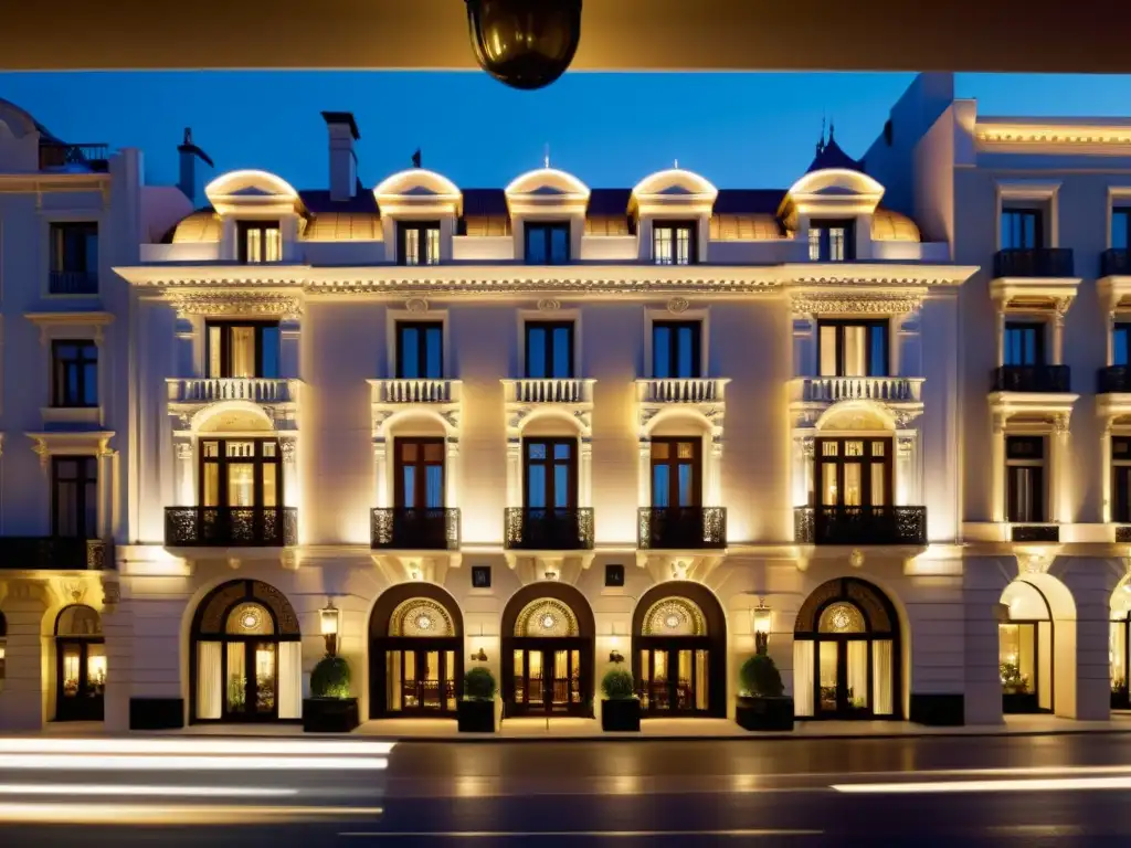 Hotel boutique de lujo en el corazón de la ciudad Imagen de un hotel boutique con diseño arquitectónico en una ciudad cosmopolita