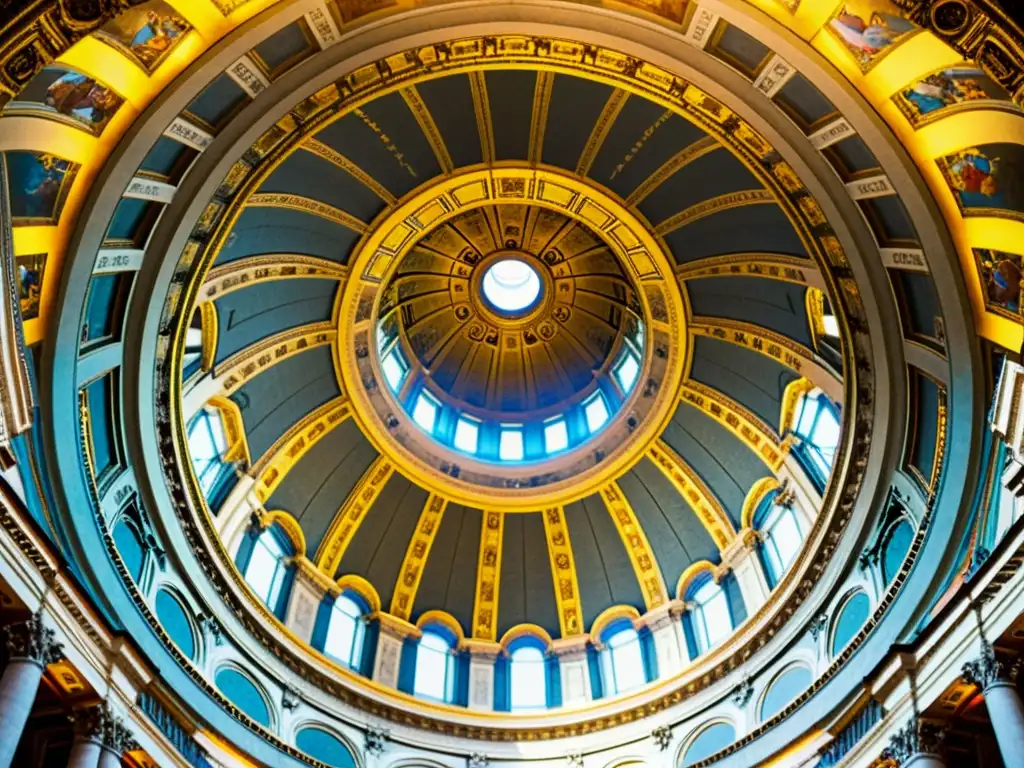 Imagen impactante de la majestuosa cúpula de San Pedro, resaltando los detalles arquitectónicos y la genialidad de Michelangelo
