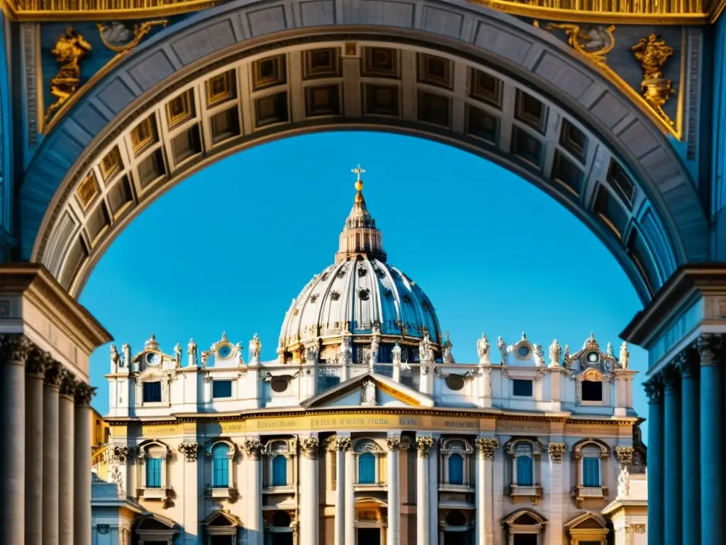 Imagen 8k de la majestuosa Basílica de San Pedro en Ciudad del Vaticano, una de las obras maestras de la arquitectura renacentista