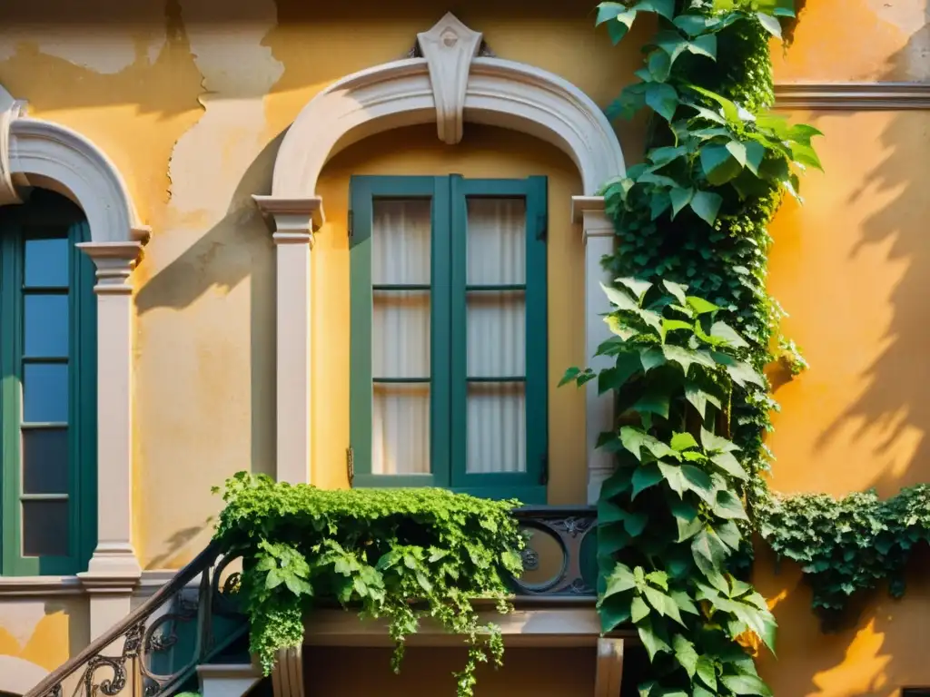 Imagen vintage de inmueble antiguo, desgastado por el tiempo, con encanto natural