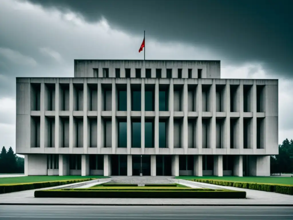 Imponente arquitectura comunista en Europa del Este Imponente arquitectura comunista en Europa del Este, reflejando la historia y la solemnidad del pasado