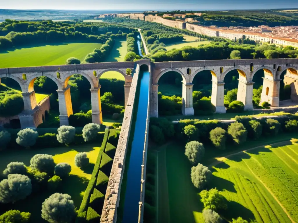 Increíble acueducto romano: ingeniería y paisaje se funden en esta asombrosa imagen de la gestión del agua en la antigua Roma