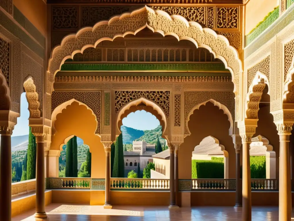 Influencia islámica en arquitectura renacentista europea: Detalle de la Alhambra, Granada