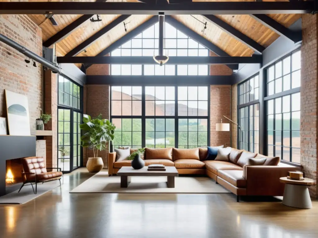 Loft vintage con encanto y diseño contemporáneo Un loft vintage con elementos arquitectónicos históricos y diseño de interiores en lofts históricos, combina encanto antiguo y contemporáneo