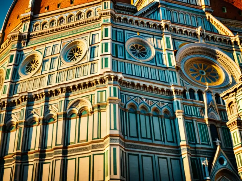 La majestuosa cúpula de la Catedral de Florencia capturada al atardecer, una obra maestra de la arquitectura renacentista en su esplendor