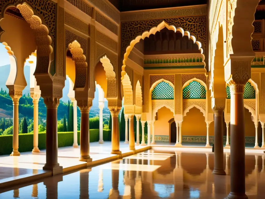 La majestuosa Alhambra en Granada, España, refleja la influencia islámica en Occidente con sus detalles arquitectónicos