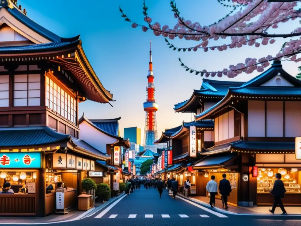 Tokio: arquitectura moderna y tradicional en una imagen 8k detallada y vibrante de la bulliciosa ciudad