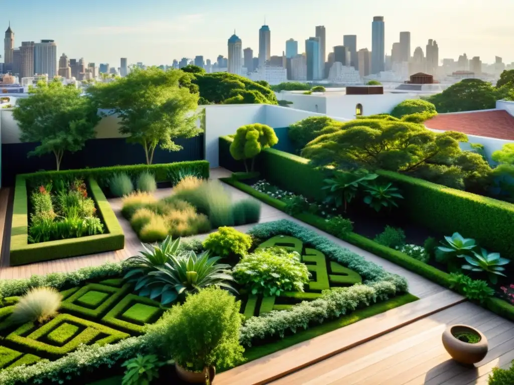 Un oasis ecológico en la azotea, beneficios techos verdes, creación de un ambiente natural y tranquilo en el bullicio de la ciudad
