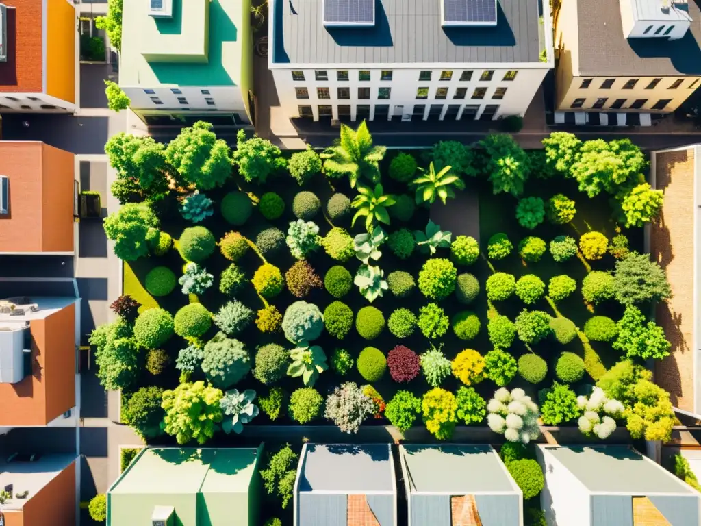 Un oasis ecológico en la jungla urbana: techos verdes crean un equilibrio armonioso entre naturaleza y desarrollo urbano, con beneficios para todos