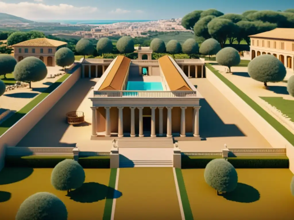 Reconstrucción en 8K de villa romana en realidad virtual arqueológica