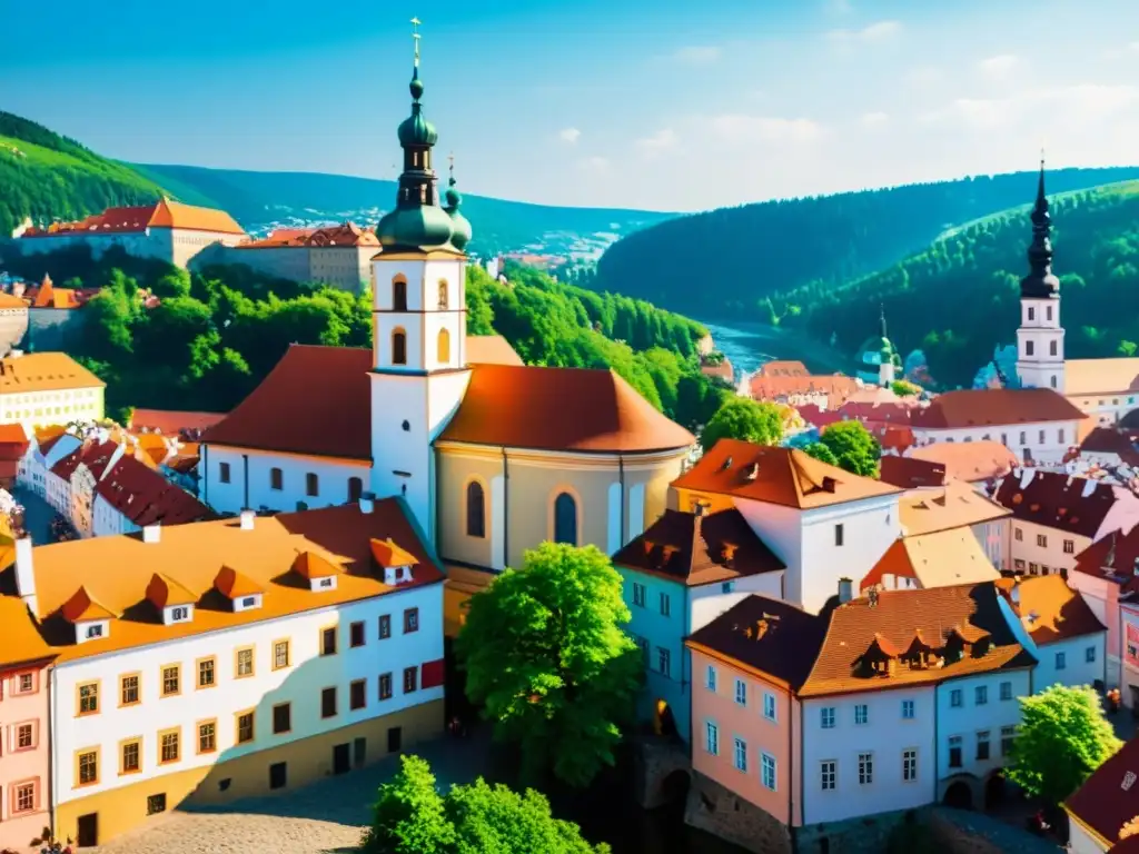 Recorrido por la arquitectura tradicional de los pueblos europeos en Český Krumlov, con encanto renacentista y calles empedradas