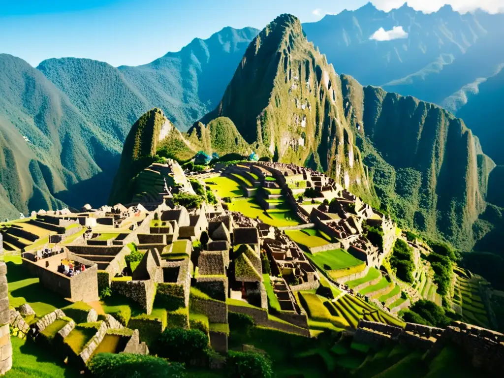 Ruinas incas de Machu Picchu, mostrando la influencia astronómica en la arquitectura inca