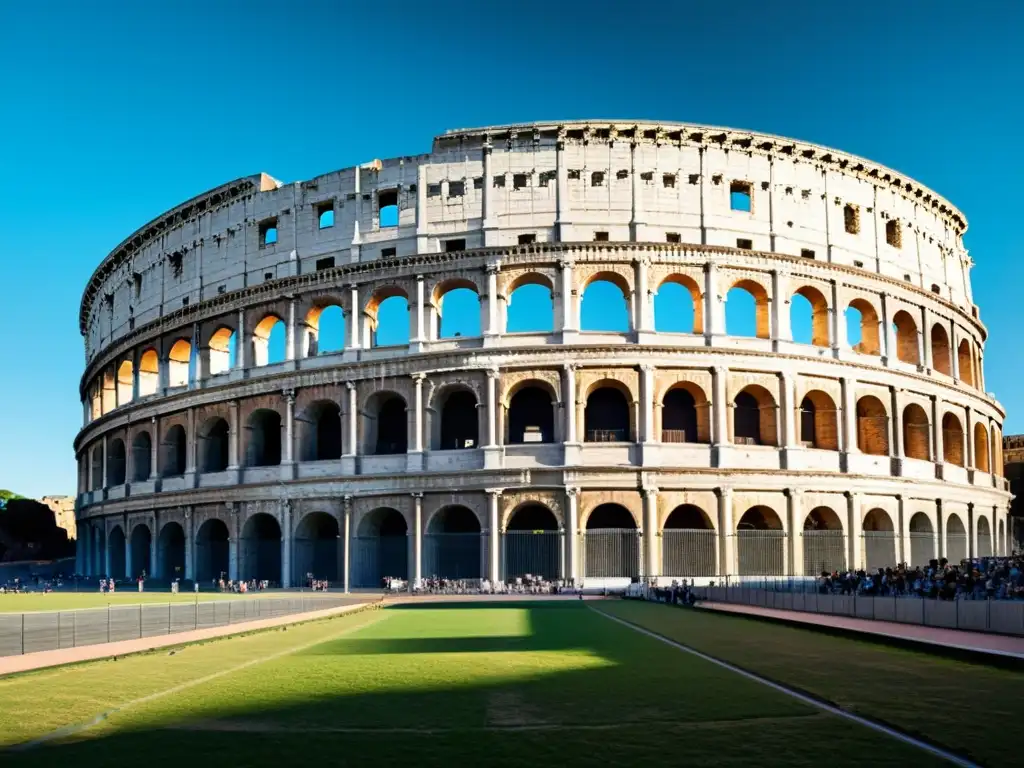 Vista impactante: el Coliseo de Roma junto a un estadio moderno accesible, resaltando la evolución de la accesibilidad en arquitectura histórica